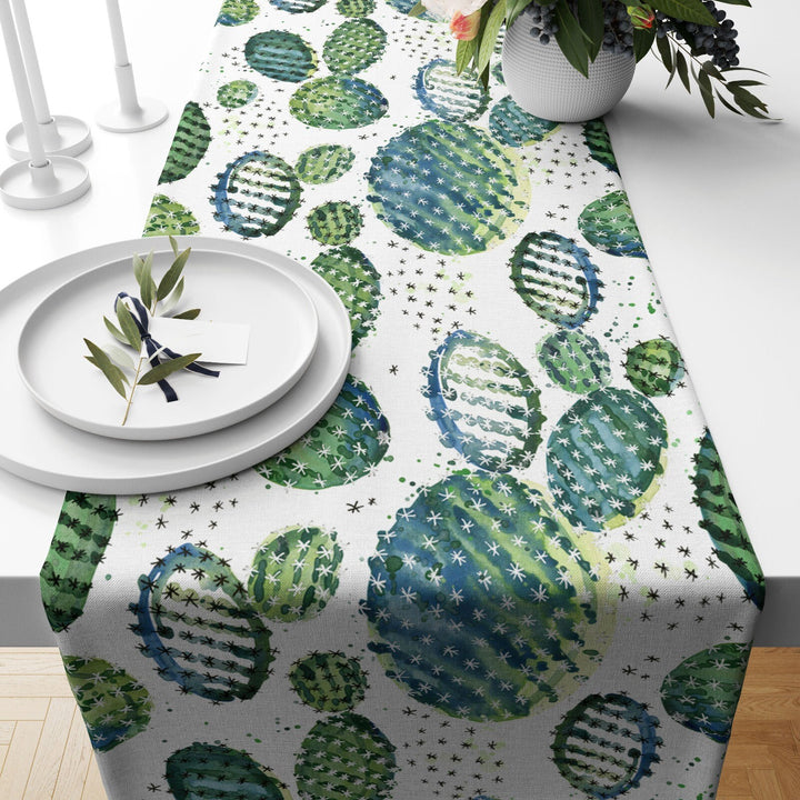 succulents with runners Colorful Cactus Table Runner – Akasia