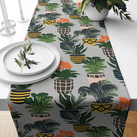 Cactus Table Runner|High Quality Cactus Table Runner|Succulent Home Decor|Farmhouse Table|Green Cactus Decor|Colorful Cactus Tablecloth