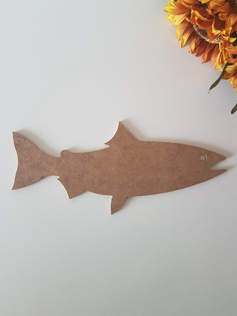 Set of 2 Unfinished Wooden Fish|Wooden Decor|Ready to Paint, Decoupage|Custom Unfinished Wood DIY Supply|Plain Fish Art|Housewarming Gift