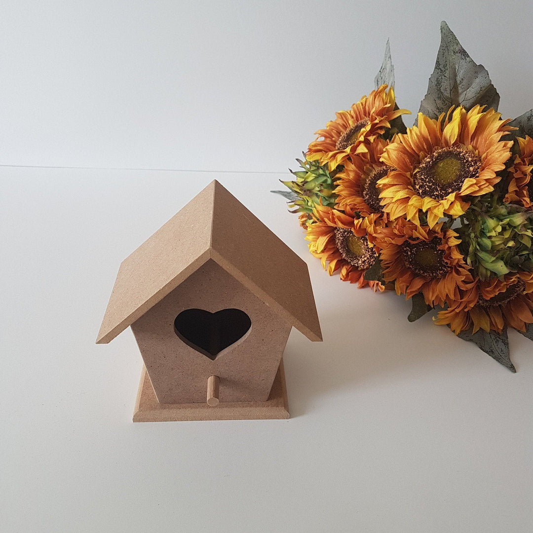 Unfinished Wooden Heart Shaped House|Wooden Decor|Ready to Paint, Varnish, Decoupage|Custom Unfinished Wood DIY Supply|Wood Art|Housewarming