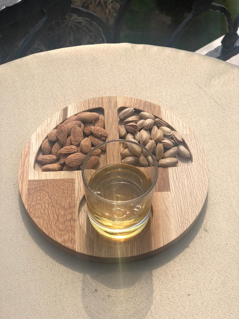 Wooden Whiskey Plate |Wooden Decor|Nut Platter|Custom Table Decor|Serving Tray|Wooden Plate|Home Decor|Gift for her|Housewarming Gift