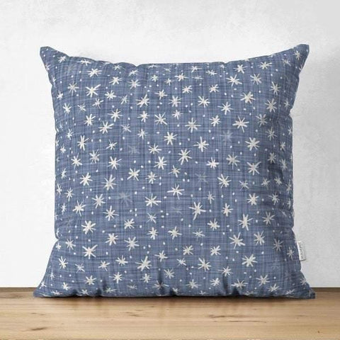 Gray & Blue Geometric Pillow Cover|Psychedelic Suede Cushion Cover|Decorative Pillow Case|Rustic Home Decor|Bohemian Style Pillow Case