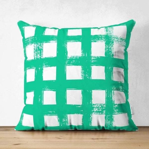 Plaid Pillow Cover|Check Pattern Cushion Case|Geometric Pattern Home Decor|Decorative Pillow Case|Rustic Home Decor|Tartan Chequer Pillow
