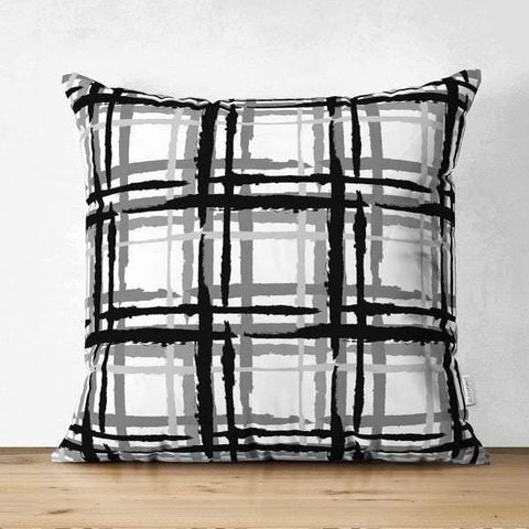 Plaid Pillow Cover|Tartan Chequer Pillows|Check Pattern Cushion Cases|Geometric Pattern Home Decor|Decorative Pillow Case |Rustic Home Decor