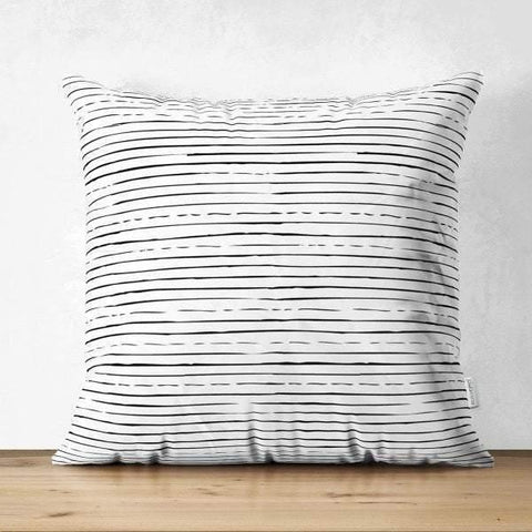 Gray & White Geometric Pillow Cover|Psychedelic Suede Cushion Cover|Decorative Pillow Case|Rustic Home Decor|Bohemian Style Pillow Case