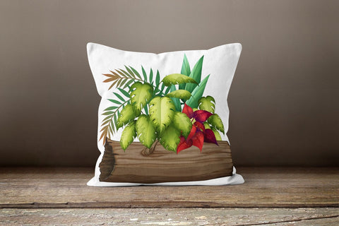 Plants Pillow Cover|Green Leaves Pillow Cover|Bedding Home Decor|Floral Cushion Case|Decorative Pillow Case|Housewarming Outdoor Pillow Case