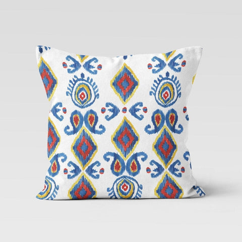IKAT Design Pillow Cover|Southwestern Style Cushion Case|Decorative and Ethnic Home Decors|Geometric Farmhouse Pillow Case|Modern Pillow Top