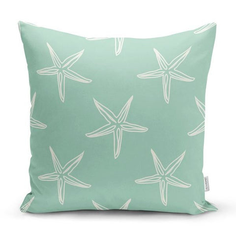 Beach House Pillow Cover|Coastal Pillow Case|Navy Blue Pillow Top|Decorative Nautical Cushion|Seashells Coral Throw PillowlMarine Pillow Top