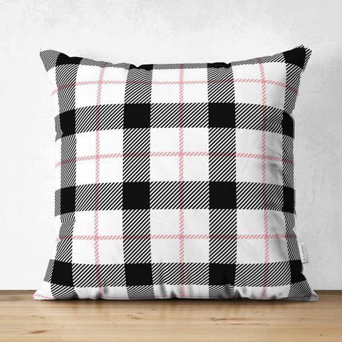 Plaid Pillow Cover|Geometric Pattern Home Decor|Check Pattern Cushion Cases|Decorative Pillow Cases|Rustic Home Decor|Tartan Chequer Pillows