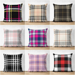 Plaid Pillow Cover|Check Pattern Cushion Cases|Decorative Pillow Cases|Geometric Pattern Home Decors|Rustic Home Decor|Tartan Chequer Pillow