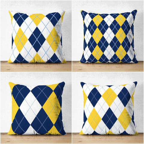 Plaid Pillow Cover|Check Pattern Cushion Case|Tartan Chequer Pillows|Geometric Patterns Home Decor|Decorative Pillow Cases|Rustic Home Decor