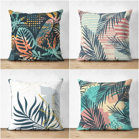 Abstract Pillow Cover|High Quality Suede Onedraw Cushion Case|Decorative Plant Drawing Pillow Cover|Modern Style Silhouette Cushion Cover