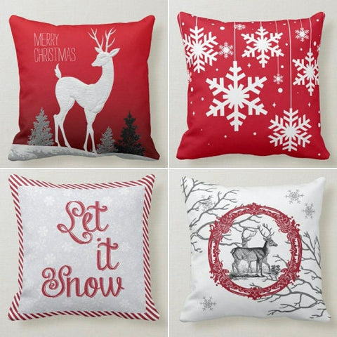 Winter Trend Pillow Covers|Cute Snowman Decor|Snowflake Pillow Case|Let It Snow Pillow|Housewarming Throw Pillow|Decorative Winter Decor