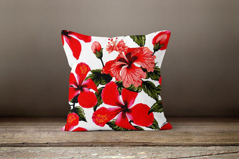 Floral Pillow Cover|Colorful Flowers Cushion Case|Square Throw Pillow|Summer Trend Home Decor|Housewarming Gift Idea|Outdoor Pillow Cover