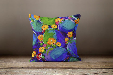 Cactus Pillow Cover|Cactus Cushion Cases|Decorative Lumbar Pillow Case|Boho Bedding Decor|Housewarming Gift|Floral Cactus Throw Pillow Case