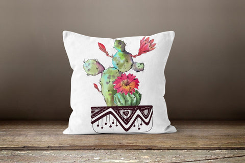 Cactus Pillow Cover|Cactus Cushion Cases|Decorative Lumbar Pillow Case|Boho Bedding Decor|Housewarming Gift|Floral Cactus Throw Pillow Case