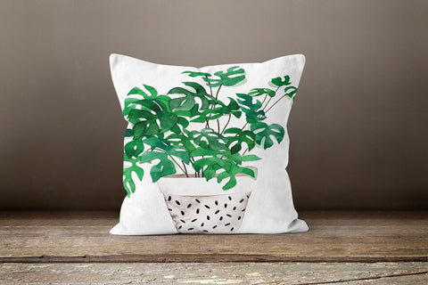 Plants Pillow Cover|Green Leaves Pillow Cover|Bedding Home Decor|Floral Cushion Case|Decorative Pillow Case|Housewarming Outdoor Pillow Case