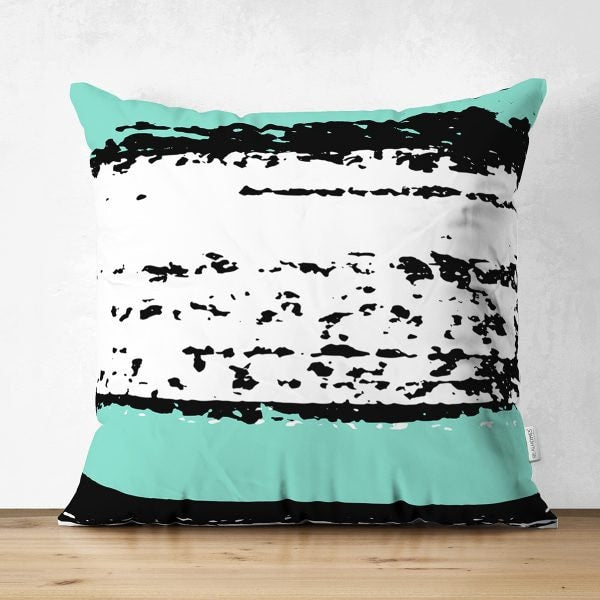 Abstract Pillow Cover|Modern Design Suede Pillow Case|Abstract Multicolor Decor|Decorative Pillow Case|Farmhouse Style Authentic Pillow Case