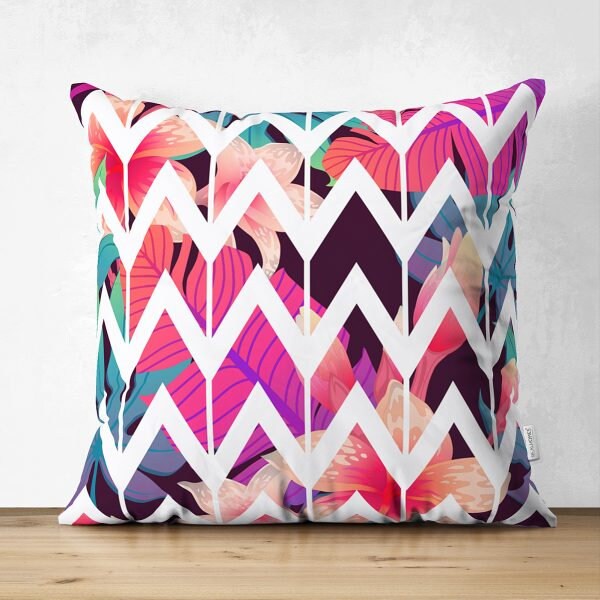 Abstract Pillow Cover|Modern Design Suede Pillow Case|Abstract Multicolor Decor|Decorative Pillow Case|Farmhouse Style Authentic Pillow Case