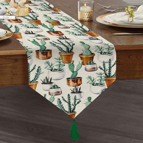 Cactus Placemat & Table Runner|Cactus Table Top|Set of 2 Cactus Supla Table Mat|Round American Service Dining Underplate|Cactus Coasters