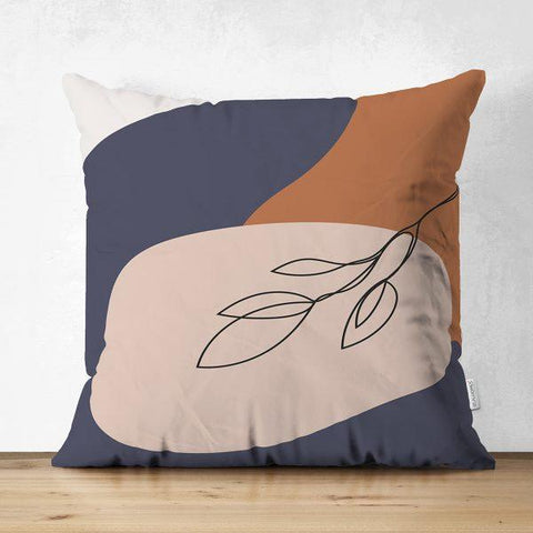 Abstract Pillow Cover|High Quality Suede Onedraw Cushion Case|Decorative Flower Drawing Pillow Cover|Modern Style Silhouette Cushion Cover