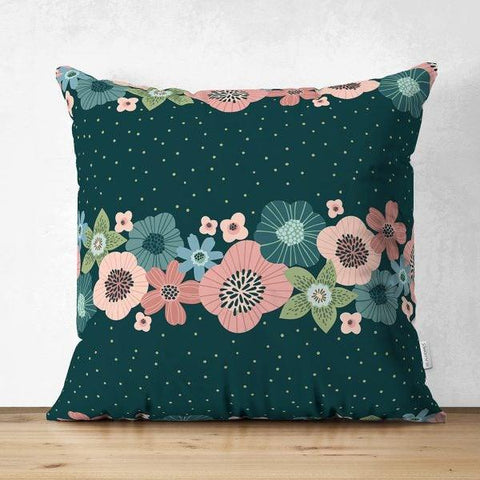 Onedraw Plants Pillow Cover|Leaves Pillow Cover|Floral Cushion Case|Decorative Pillow Case|Abstract Plant Drawing Pillow|Summer Trend Pillow