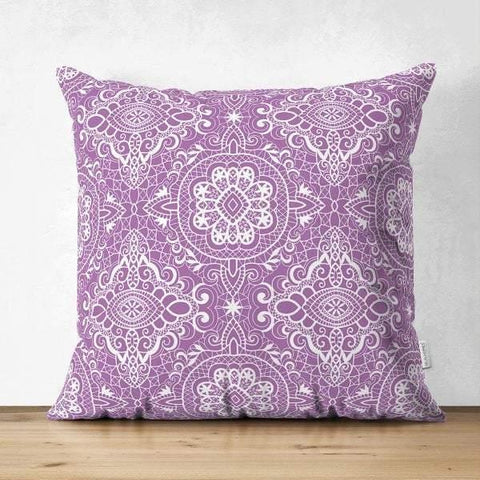 Ethnic Pattern Pillow Cover|Geometric Design Suede Pillow Case|Decorative Pillow Case|Cozy Home Decor|Farmhouse Style Authentic Pillow Case