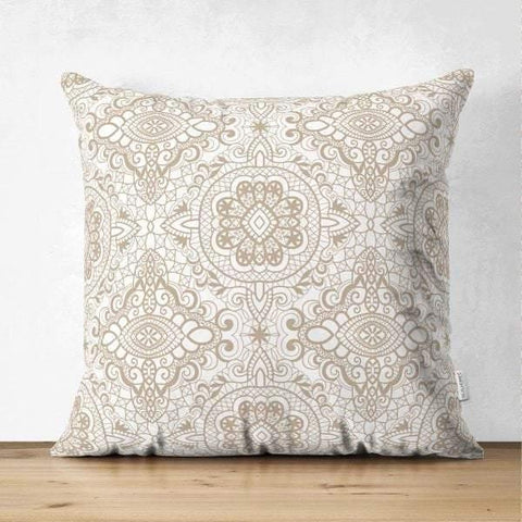 Ethnic Pattern Pillow Cover|Geometric Design Suede Pillow Case|Decorative Pillow Case|Cozy Home Decor|Farmhouse Style Authentic Pillow Case
