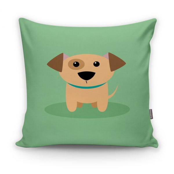 Cute Dog Kid Pillow Cover|Decorative Kid Cushion Case|Cartoon Inspired Home Decor|Housewarming Cushion Cover|Children's Throw Pillow Case