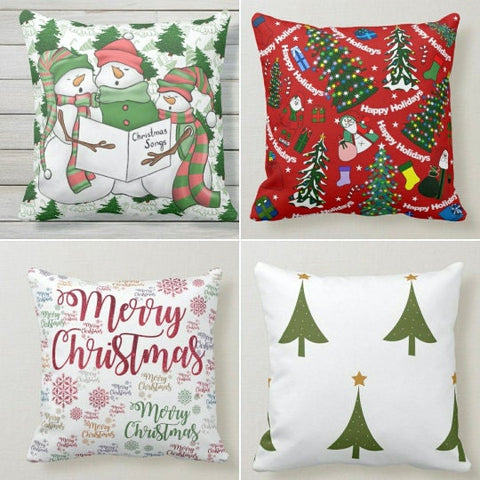 Winter Trend Pillow Covers|Cute Snowman Decor|Snowflake Pillow Case|Housewarming Throw Pillow|Decorative Winter Decor|Snowflake Pillow Cover