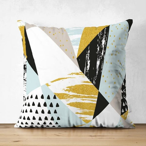 Abstract Pillow Cover|Modern Design Suede Pillow Case|Abstract Multicolor Decor|Decorative Pillow Case|Farmhouse Style Authentic Pillow Case