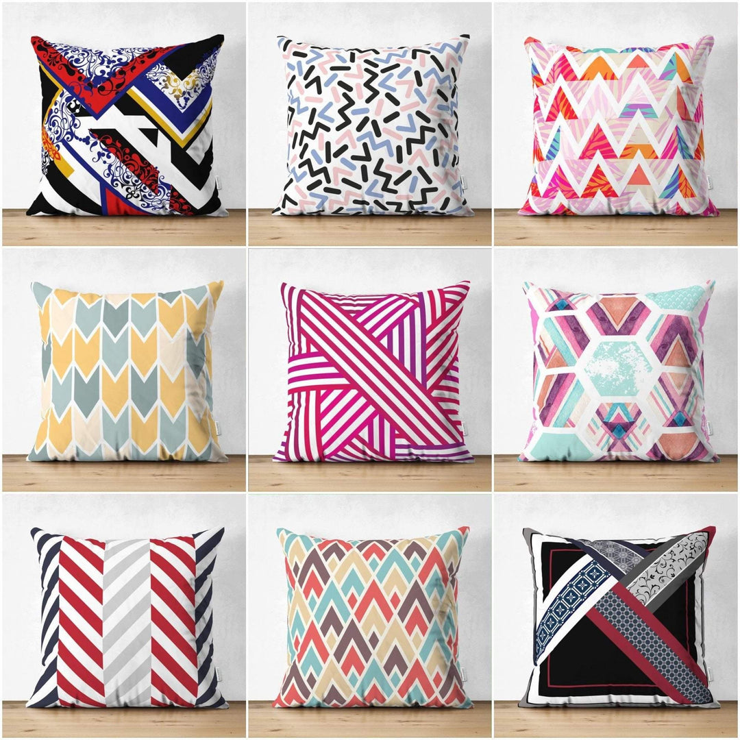 Abstract Geometric Cushion Cover – Akasia