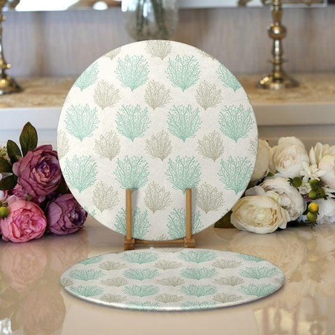 Beach House Placemat & Table Runner|Beach House Table Top|Set of 2  Supla Table Mat|Round American Service Dining Underplate and Coasters