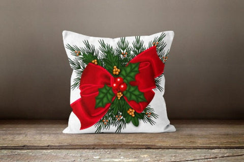 Christmas Flower Pillow|Xmas Red Poinsettia Cushion|Winter Trend Pillow Case|Valentine&