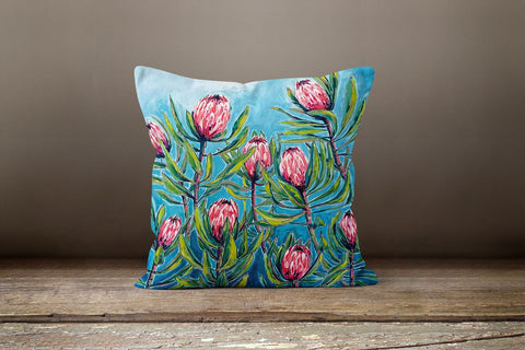 Floral Pillow Cover|Summer Trends Throw Pillow Case|Decorative Pillow Case|Colorful Flowers Pillow Cover|Housewarming Floral Cushion Case