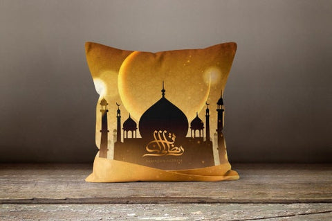 Islamic Pillow Covers|Religious Cushion Case|Mystical Ambient Home Decor|Decorative Pillow|Gift for Muslim Community|Religious Motif Cover