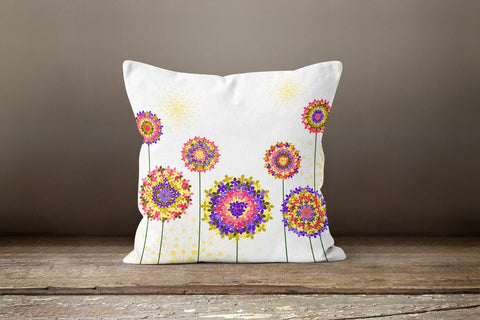 Sunflower Pillow Cover|Floral Drawing Pillow Cover|Decorative Cushion Case|Summer Trend Throw Pillow Case|Sunflower Illustration Pillow Case