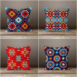 Rug Design Pillow Cover|Southwestern Cushion Case|Decorative Turkish Kilim Pillow Top|Authentic Home Decor|Aztec Print Ethnic Pillowcase