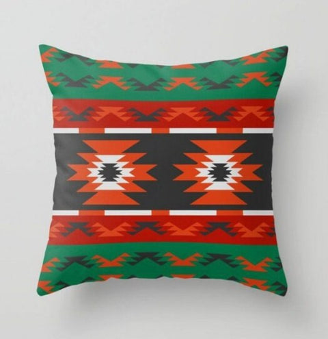 Southwestern Pillow Cover|Rug Design Cushion Case|Aztec Print Home Decor|Decorative Tribal Throw Pillowtop|Geometric Authentic Pillowcase