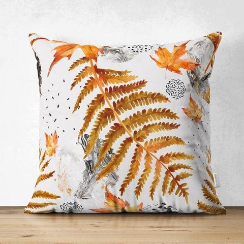Fall Trend Pillow Cover|Suede Autumn Cushion Case|Dry Leaves Throw Pillow|Decorative Pillow Case|Housewarming Farmhouse Thanksgiving Pillow