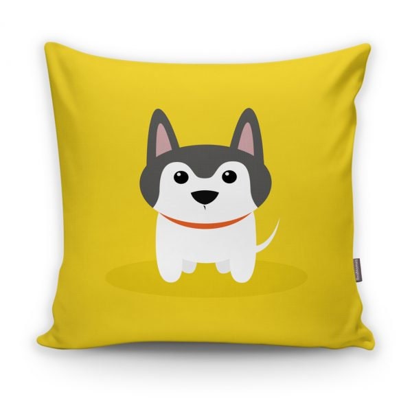 Cute Dog Kid Pillow Cover|Decorative Kid Cushion Case|Cartoon Inspired Home Decor|Housewarming Cushion Cover|Children's Throw Pillow Case