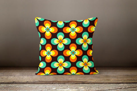 Colorful Floral Pillow Cover|Decorative Modern Pillow Top|Summer Trend Cushion|Boho Bedding Decor|Housewarming Cushion Case|Throw Pillow Top