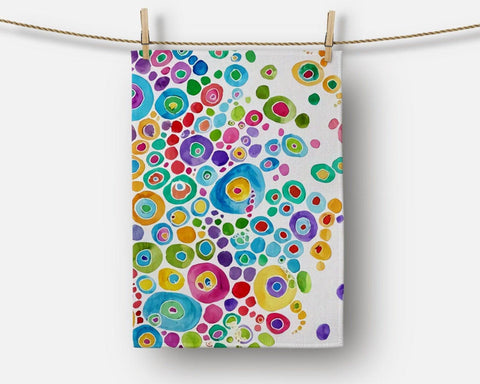 Floral Kitchen Towel|Colorful Plants Dish Towel|Butterfly Print Hand Towel|Decorative Towel|Colorful Flowers Towel|Summer Trend Hand Towel