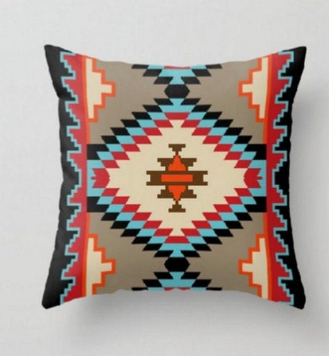Rug Shapes Pillow Case|Contemporary Pillow Cover|Sofa Throw Pillow Cover|Porch Pillow Case|Aztec Pillow Covers|Decorative Pillows|Sofa Decor