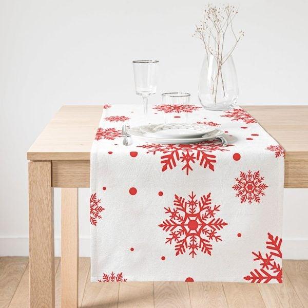 Snowflake Printed Table Runner – Akasia