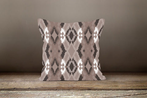 Rug Design Pillow Covers|Terracotta Southwestern Cushion|Decorative Aztec Print Ethnic Home Decor|Farmhouse Style Geometric Pillow Case