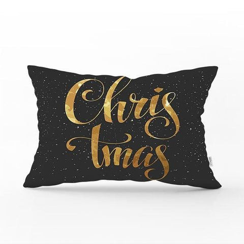 Christmas Pillow Cover|Merry Christmas Home Decor|Rectangle Winter Trend Pillow Case|Housewarming Xmas Gift Idea|Christmas Throw Pillow