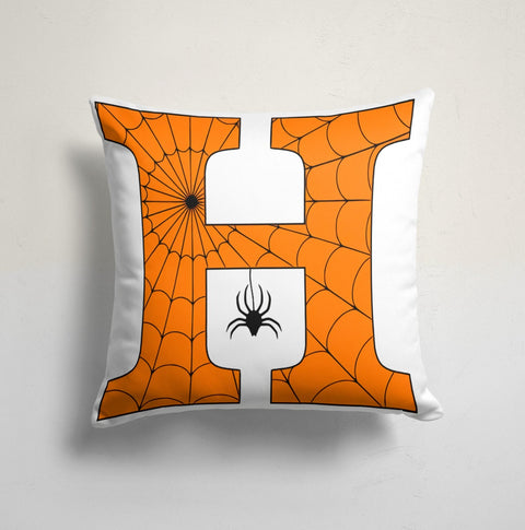 Halloween Pillow Case|Spider Web Pillow Top|Scary Pumpkin Case|Happy Halloween Throw Pillow|Carved Pumpkin Home Decor|Pumpkin Pillow Sham