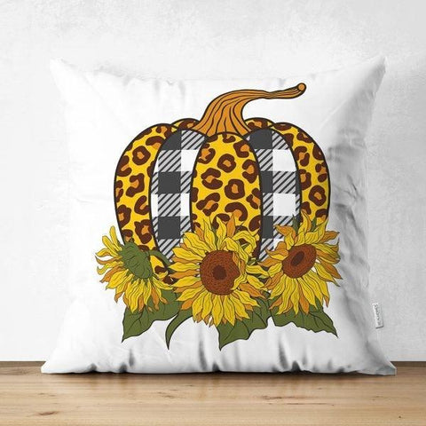 Fall Trend Pillow Cover|Suede Pumpkin Cushion Case|Sunflower Throw Pillow|Decorative Pillow Case|Housewarming Farmhouse Thanksgiving Pillow