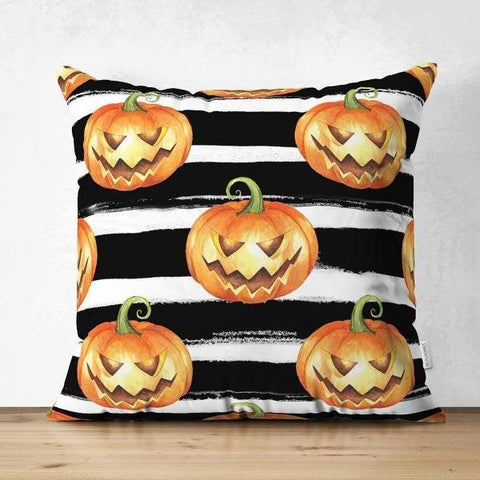 Halloween Pillow Case|Fall Trend Pillow Case|Autumn Cushion Case|Orange Pumpkin Throw Pillow|Trick or Treat Home Decor|Halloween Pillow Case